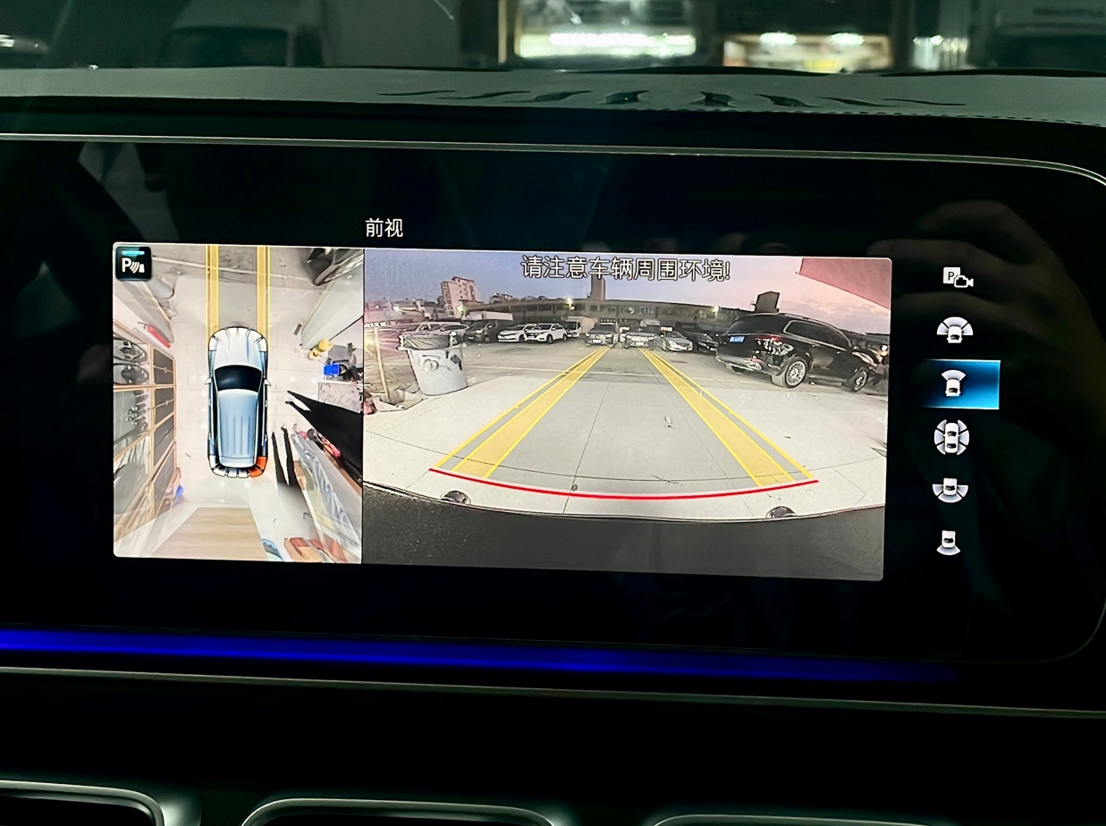 2023年款奔驰GLE350安装原厂360全景倒车环影可视系统